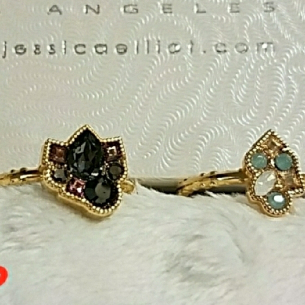NWT Swarovksi "Rock Candy" Stacking Rings